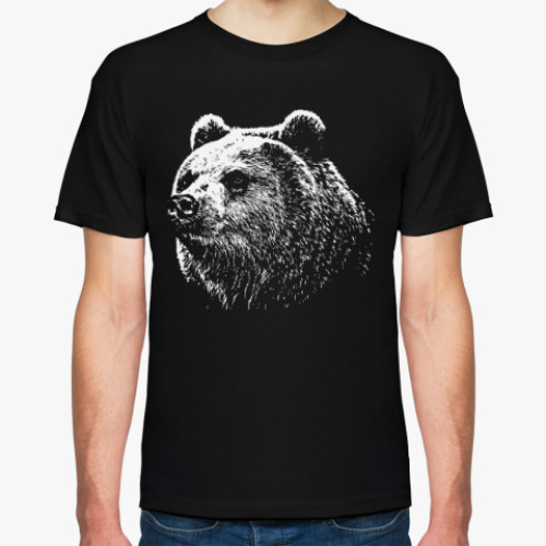Футболка с принтом Медведь