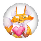 Лис с сердечком