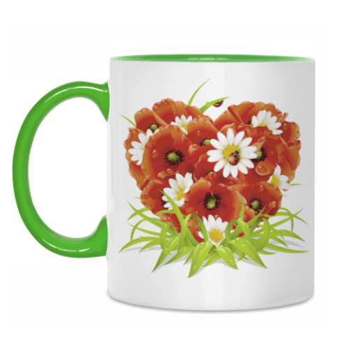 Кружка с принтом Живет повсюду красота!