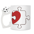 Кружка с футбольным мячиком