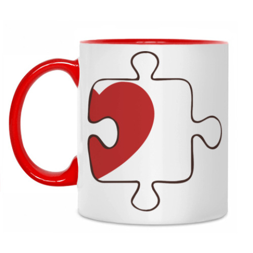 Кружка с принтом Puzzle