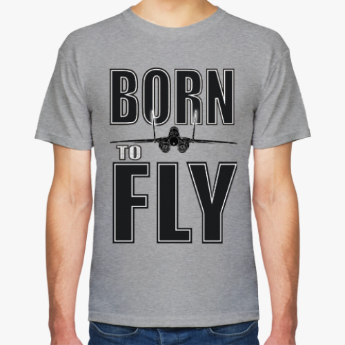 Футболка с принтом BORN TO FLY Миг-29