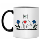 Кружка двухцветная