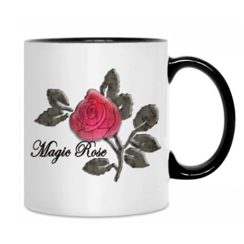 Кружка с принтом Magic Rose