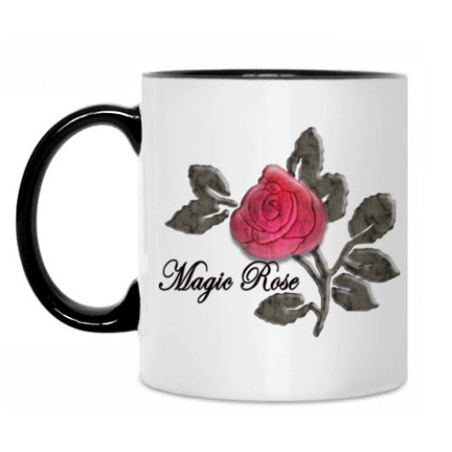 Кружка с принтом Magic Rose