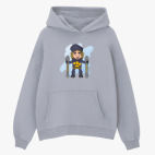 Толстовка худи оверсайз