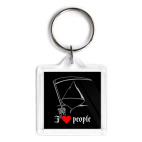 Брелок 3.9 x 3.9 см Я люблю людей