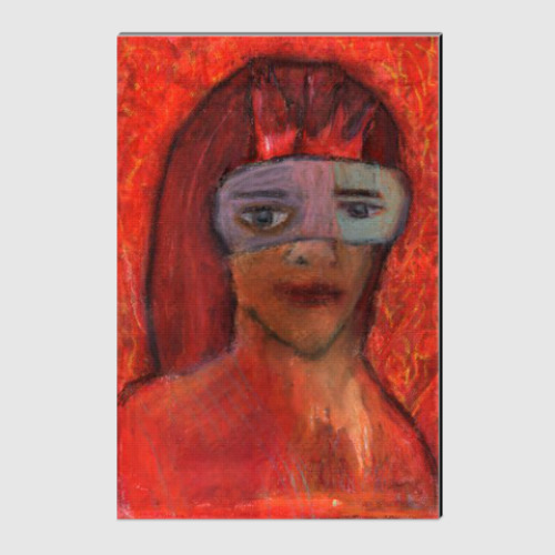 Холст с принтом Девушка в маске