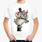 Детская классическая футболка 'Слон'