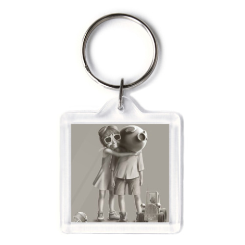 Брелок с принтом Дети