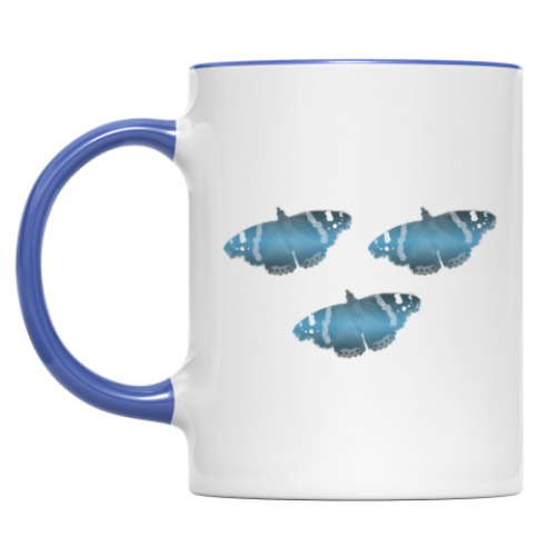 Кружка с принтом Бабочки