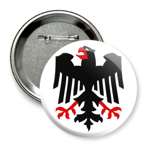 Значок 75мм с принтом Deutschland