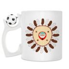 Кружка с футбольным мячиком