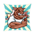 Подушка 35x35 см Кабан