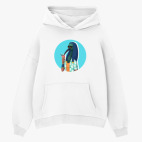 Толстовка худи оверсайз