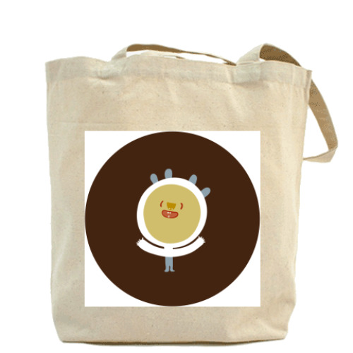 Сумка шоппер с принтом Человечек