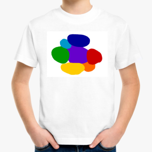 Детская футболка с принтом Разноцветье