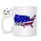 Кружка с футбольным мячиком