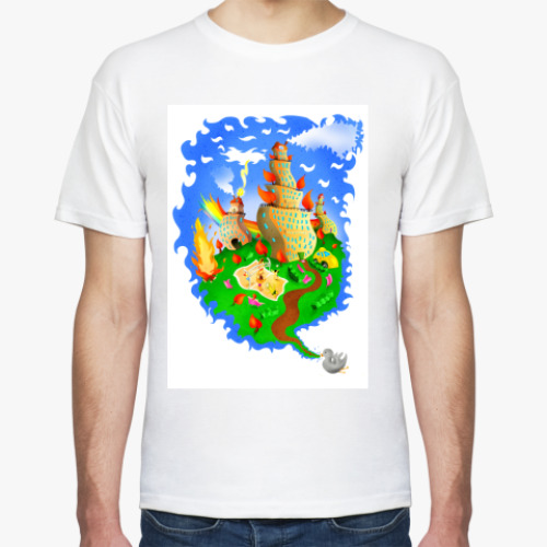 Футболка с принтом Двор