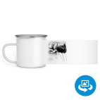 Кружка металлическая белая (круговая запечатка)