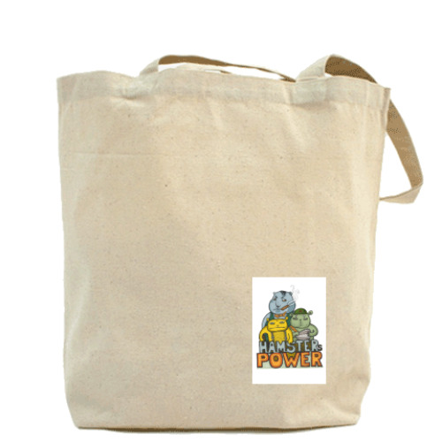 Сумка шоппер с принтом Hamsters