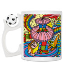 Кружка с футбольным мячиком