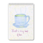 Блокнот А4 'Cup of tea'
