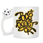 Кружка с футбольным мячиком