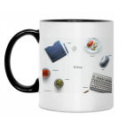 Кружка двухцветная