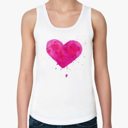 Женская майка с принтом Сердце