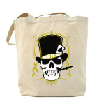 Холщовая сумка шоппер Poker череп