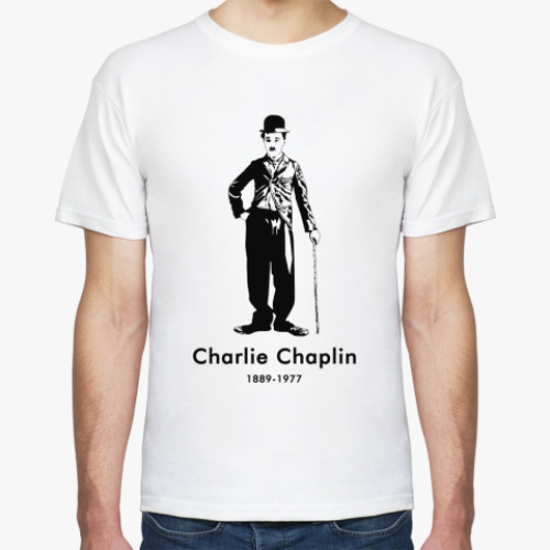 Футболка с принтом Чарли Чаплин