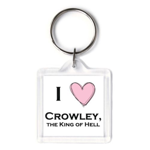 Брелок с принтом I love crowley