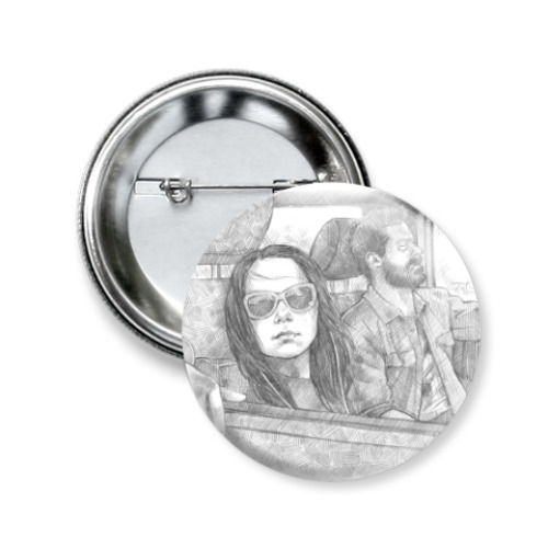 Значок 50мм с принтом Logan