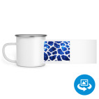 Кружка металлическая белая (круговая запечатка)