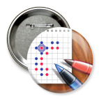 Значок 75 мм Спортивные Точки