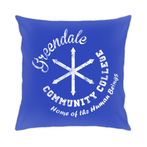 Подушка с принтом Greendale Community College