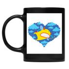 Кружка цветная UV-DTF