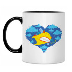 Кружка двухцветная