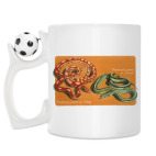 Кружка с футбольным мячиком