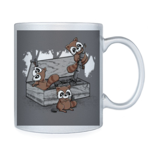 Кружка с принтом 'Не-безобидные еноты'