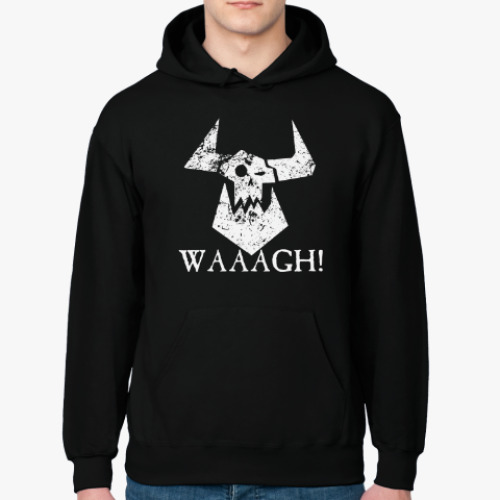 Толстовка худи с принтом Waaagh!