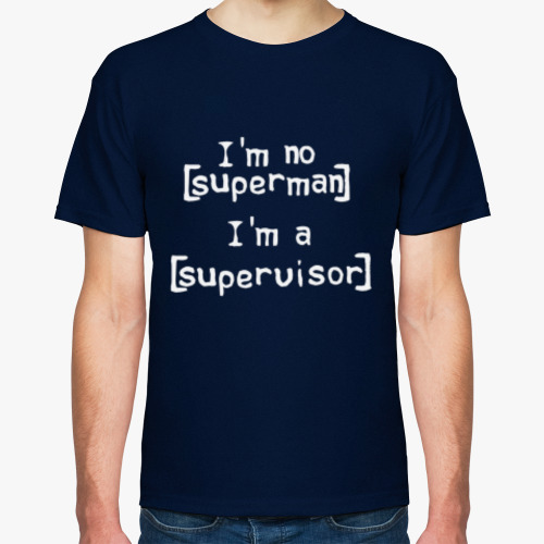 Футболка с принтом I'm no superman