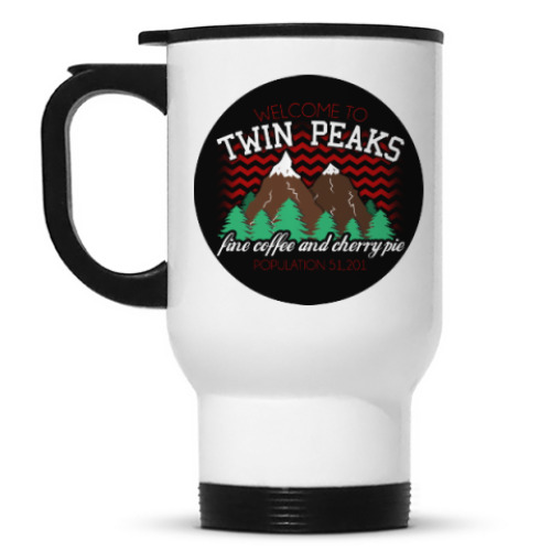 Кружка-термос с принтом Сериал Твин Пикс Twin Peaks