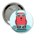 Значок 75 мм Диджей