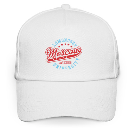 Кепка бейсболка с принтом Кепка МГУ Ломоносова