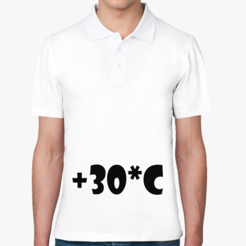 Рубашка поло с принтом Тридцать градусов