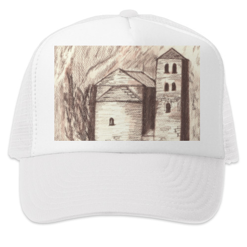 Кепка-тракер с принтом Деревня в Грузии