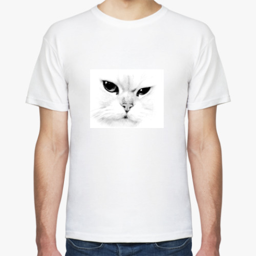 Футболка с принтом White Cat