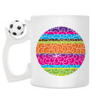 Кружка с футбольным мячиком